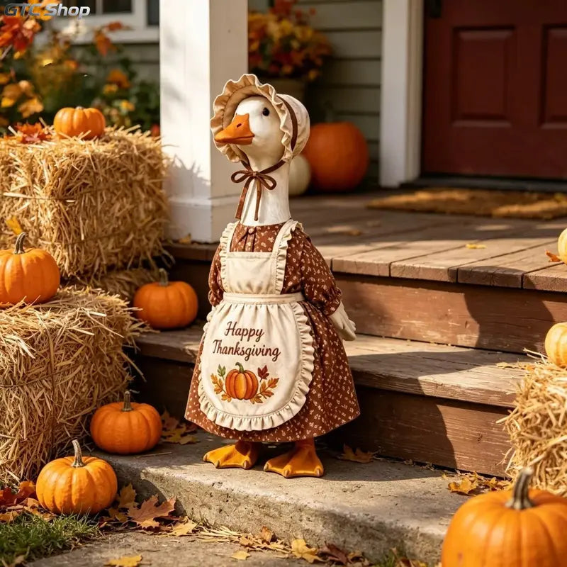 Pumpkin Wizard Porch Goose Outfit