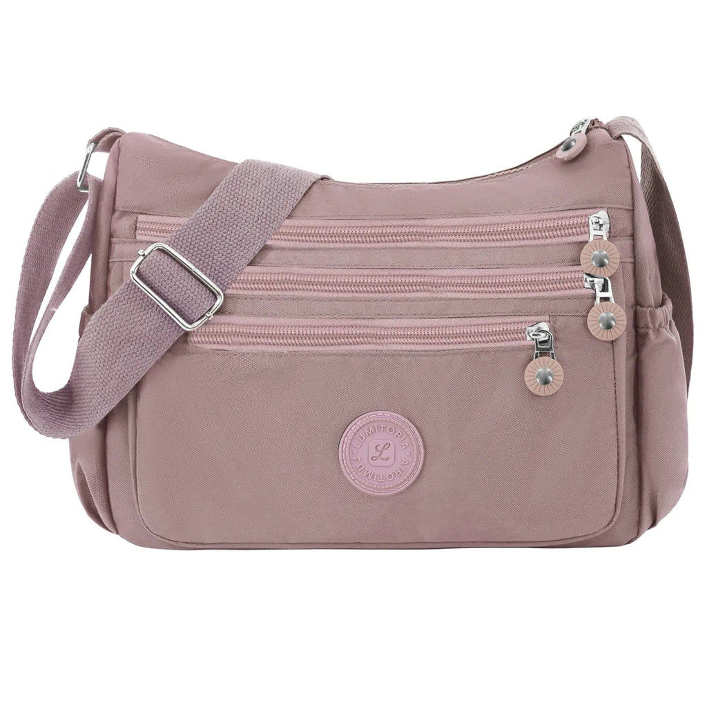 Nylon Crossbody Bag — Lightweight, Adjustable Strap, Water-Resistant, Everyday Carry, Travel Friendly, Secure Zipper