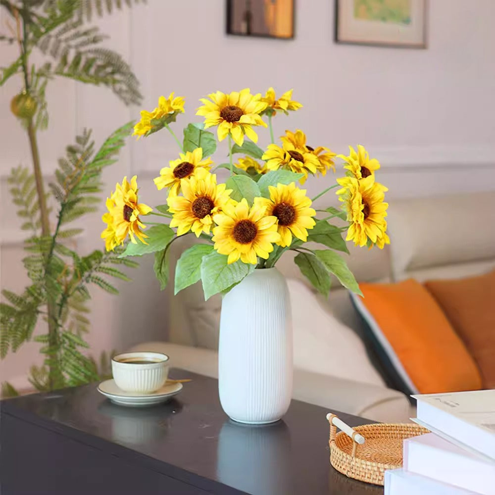 Sunny Meadow Cluster Faux Floral Arrangement