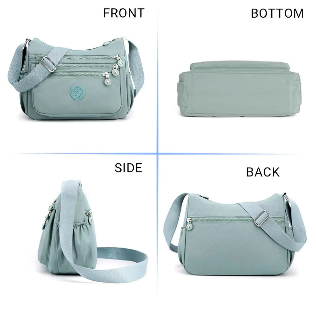 Nylon Crossbody Bag — Lightweight, Adjustable Strap, Water-Resistant, Everyday Carry, Travel Friendly, Secure Zipper