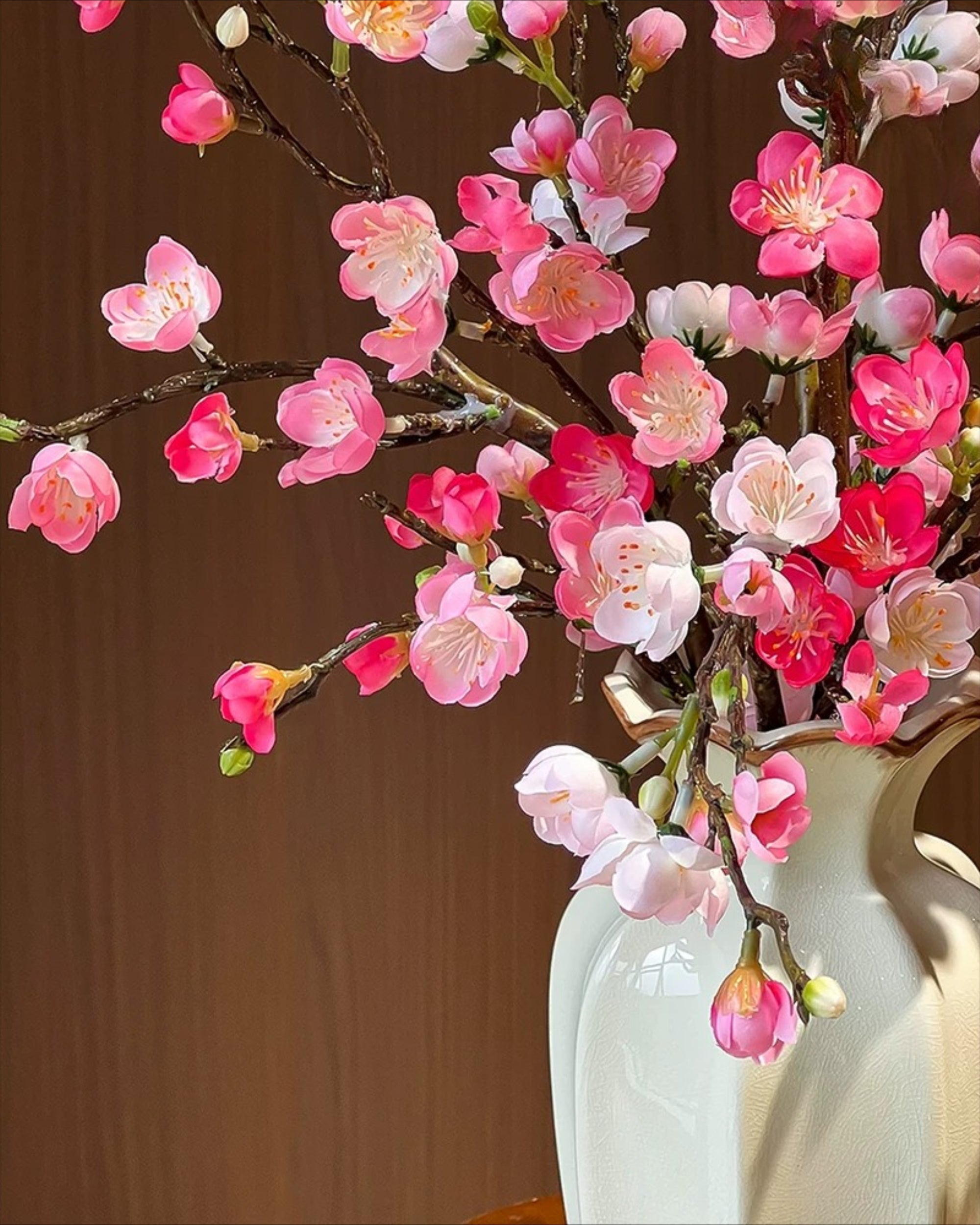 Gradient Cherry Blossom Faux Floral Arrangement