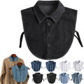 Breathable Denim Detachable Collar