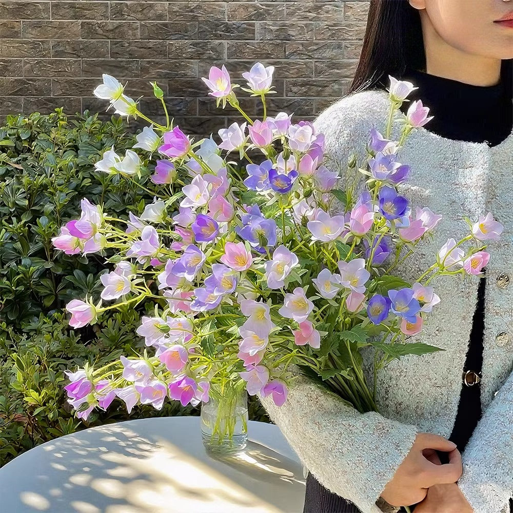Pastel Bellflower Breeze Faux Floral Arrangement