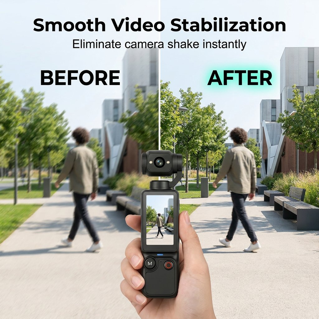 2026 Newest Xtra Pro — 4K AI Pocket Camera with 180° Rotating Lens