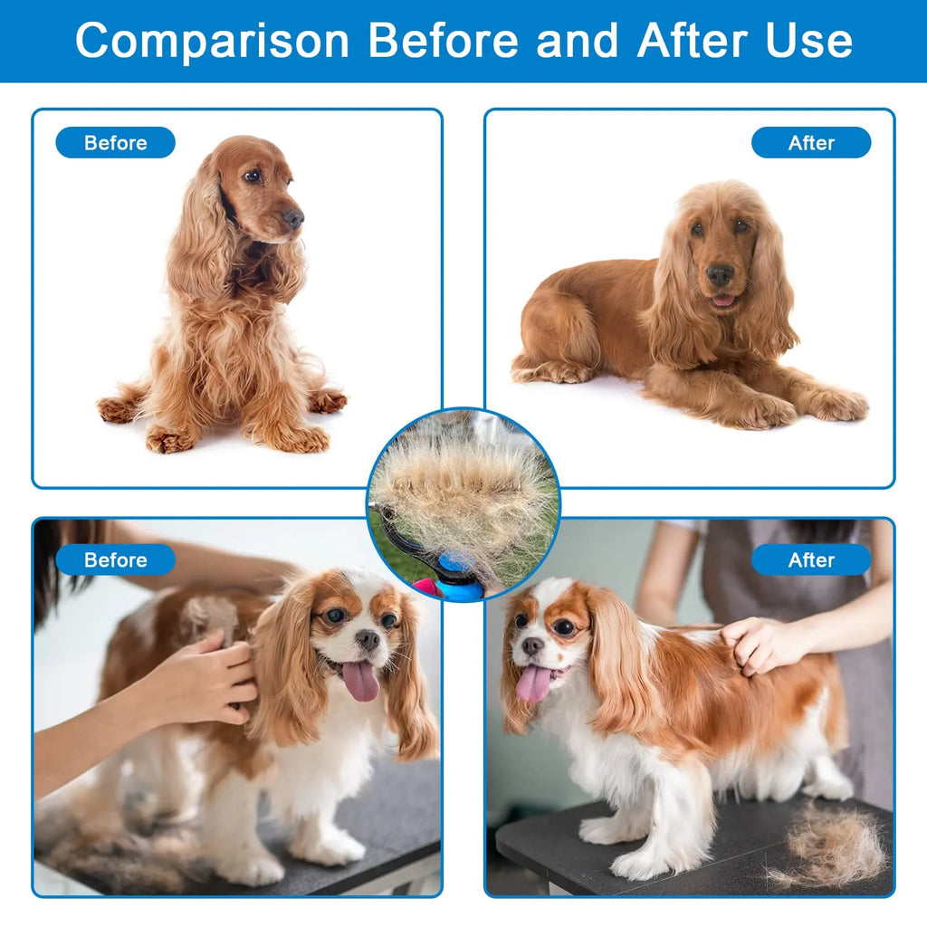 Professional Deshedding Tool for Dogs & Cats – Gentle, Efficient & Fur-Free Home