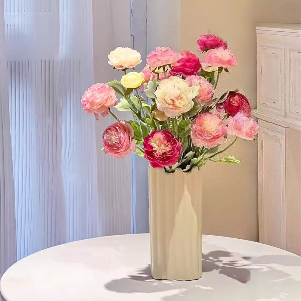 Vintage Ranunculus Ensemble Faux Floral Arrangement