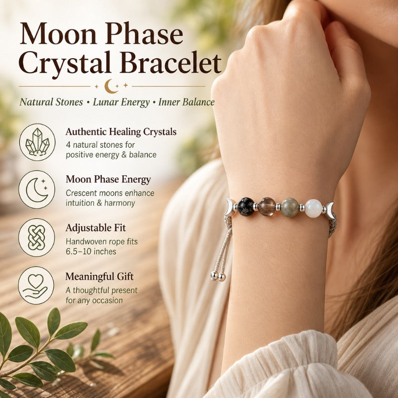 Moon Phase Crystal Bracelet