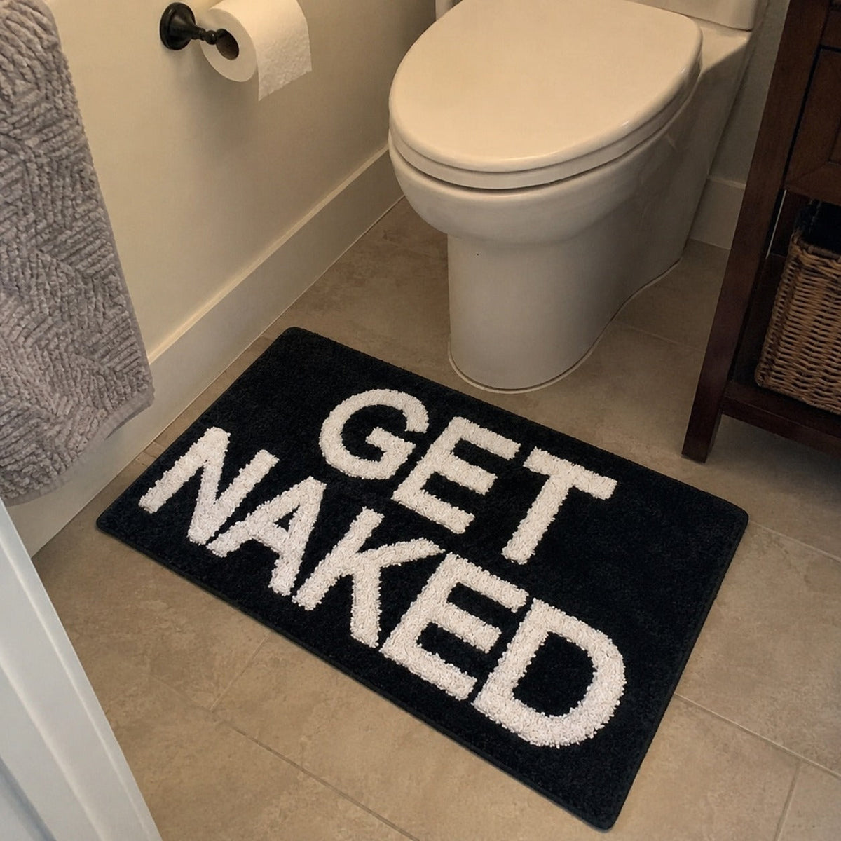 Get Naked Bathroom Mat