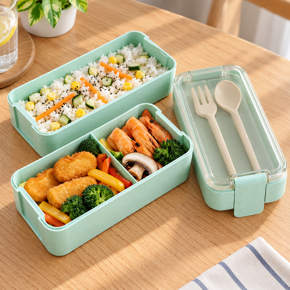 3 Layers Healthy Material Lunch Box