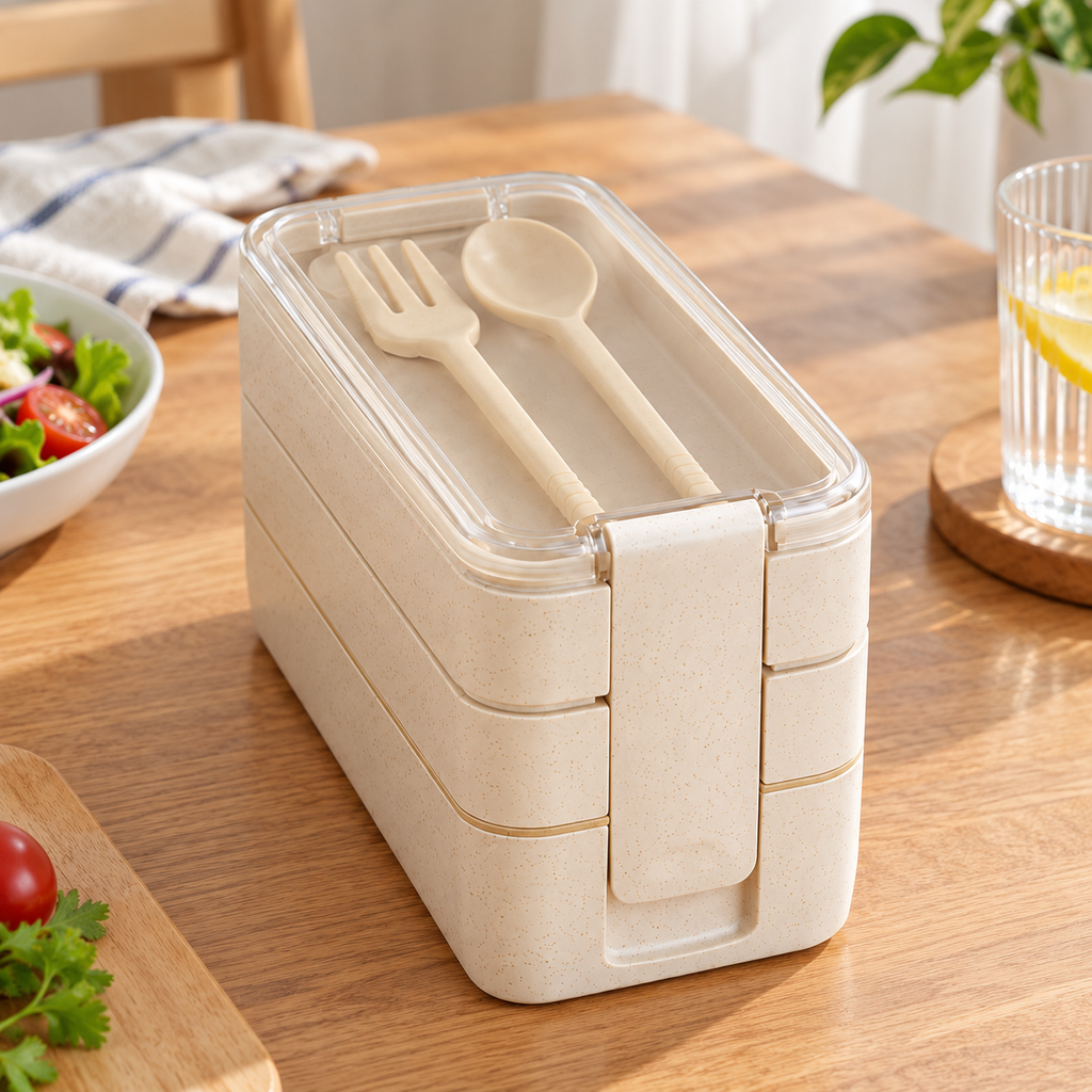 3 Layers Healthy Material Lunch Box