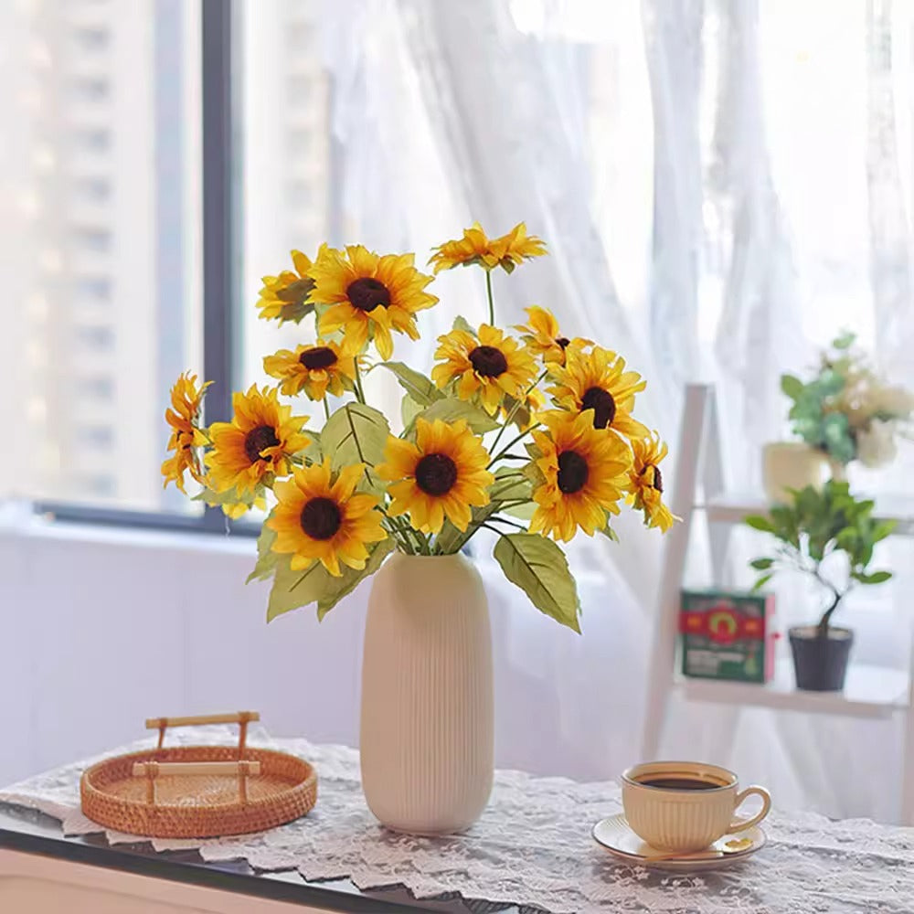 Sunny Meadow Cluster Faux Floral Arrangement