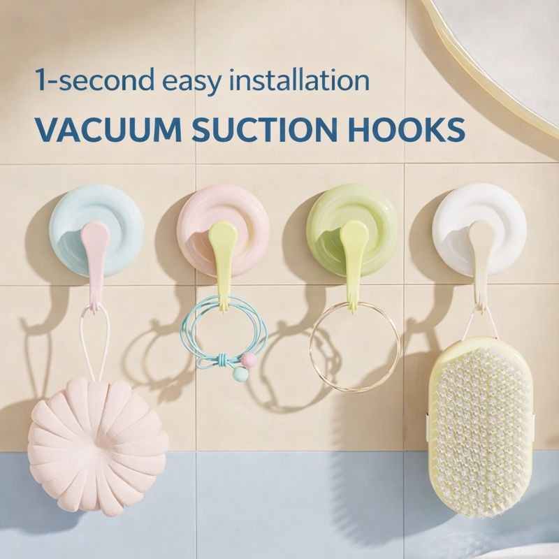 Damage-Free Suction Cup Hooks