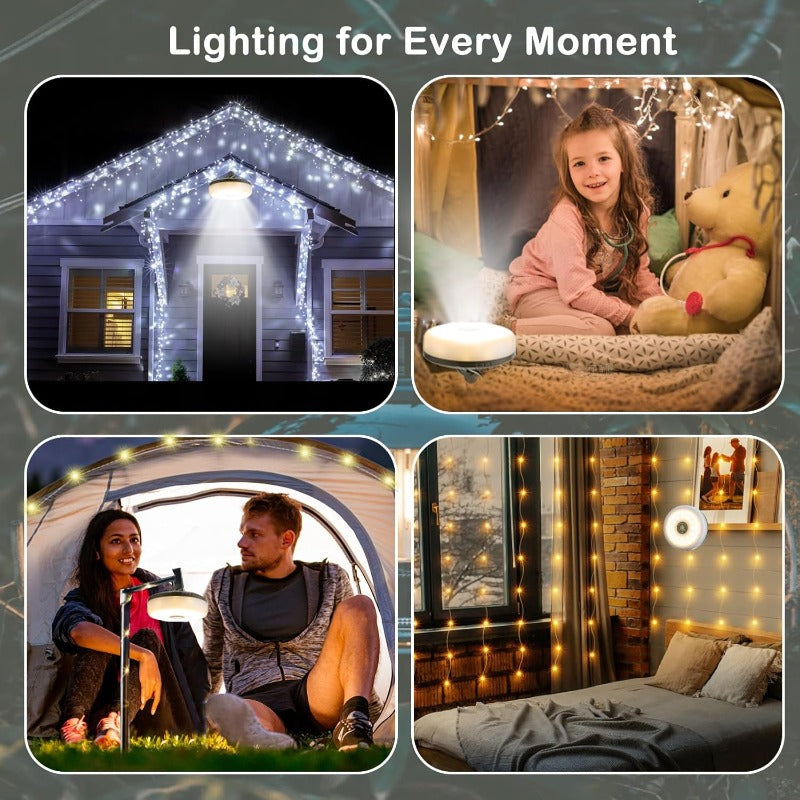 2-in-1 Camping Lantern String Combo