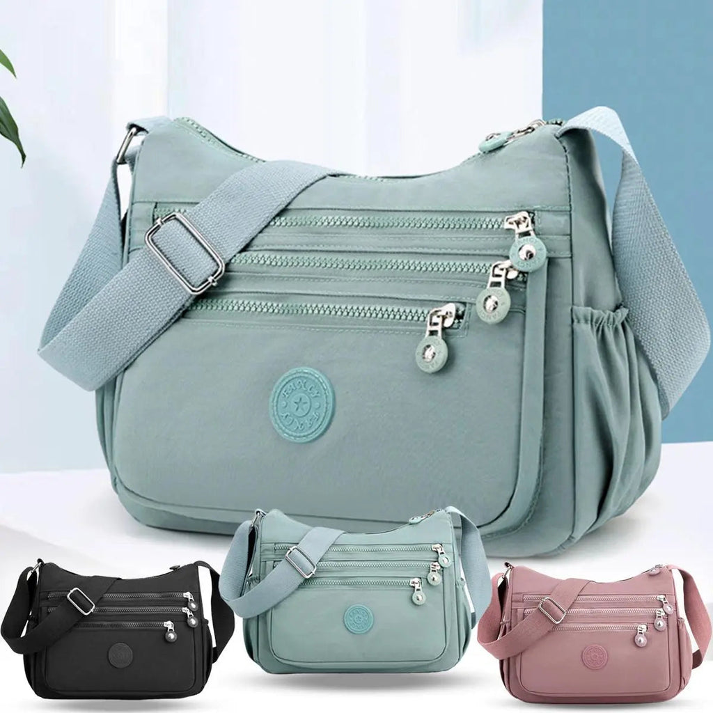 Nylon Crossbody Bag — Lightweight, Adjustable Strap, Water-Resistant, Everyday Carry, Travel Friendly, Secure Zipper