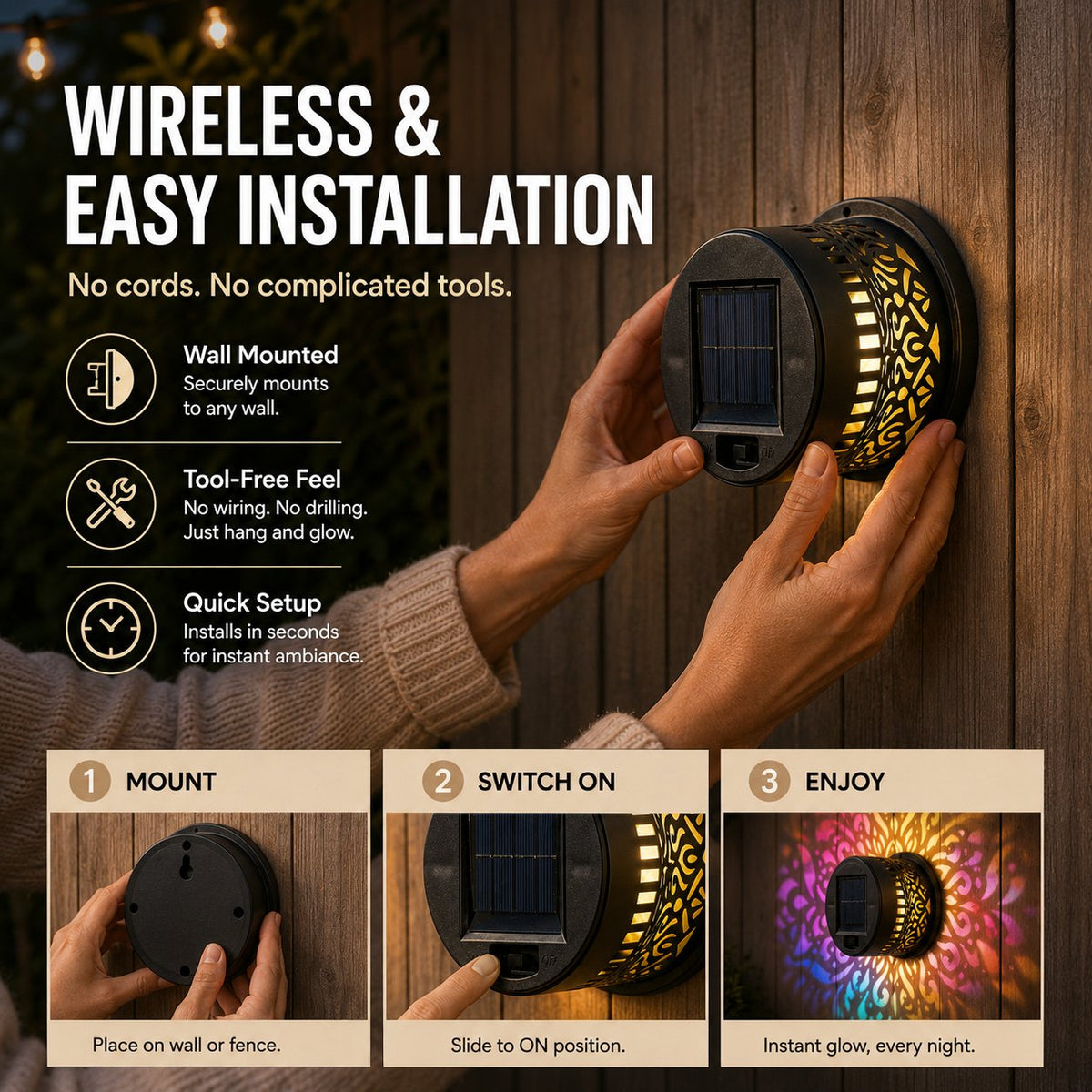 Solar Mandala Wall Projector
