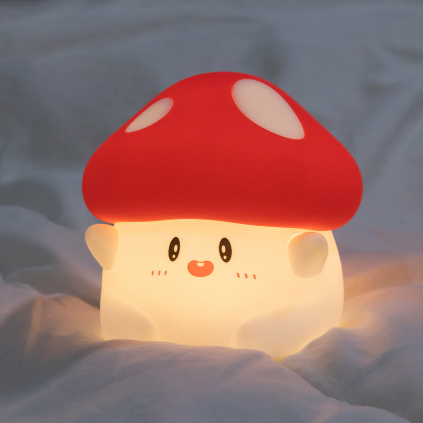 Maetiva® Squishy Silicone Adorable Mushroom LED Night Light - Perfect Gift for Kids and Girls