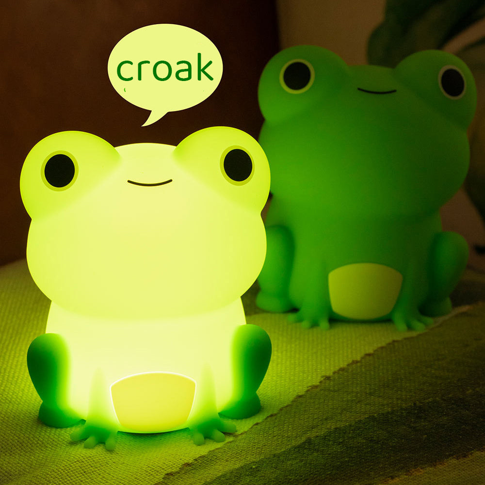 Maetiva® Squishy Silicone Peculiar Frog LED Night Light - Perfect Gift for Kids and Girls