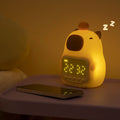 Maetiva® Squishy Silicone Capybara Alarm Clock LED Night Light - Perfect Gift for Kids and Girls