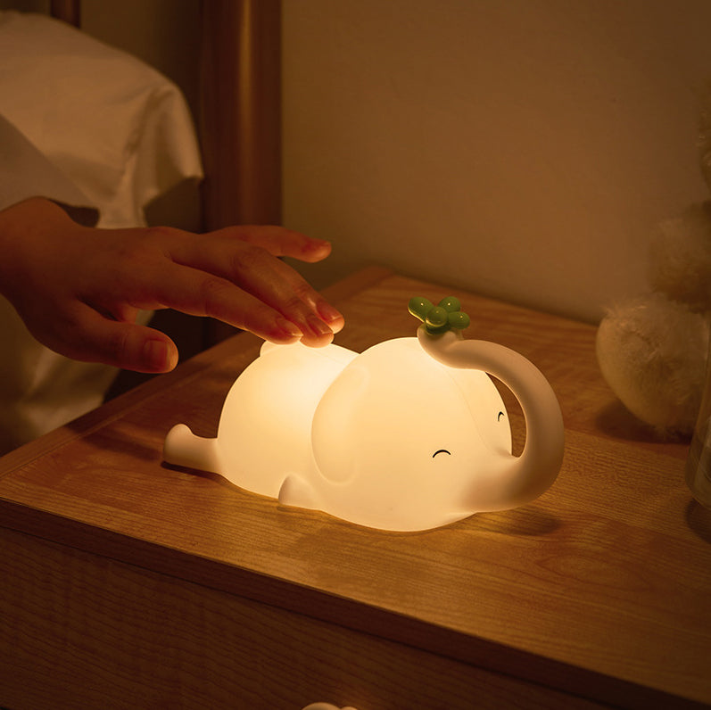 Maetiva® Squishy Silicone Flying Elephant LED Night Light - Perfect Gift for Kids and Girls