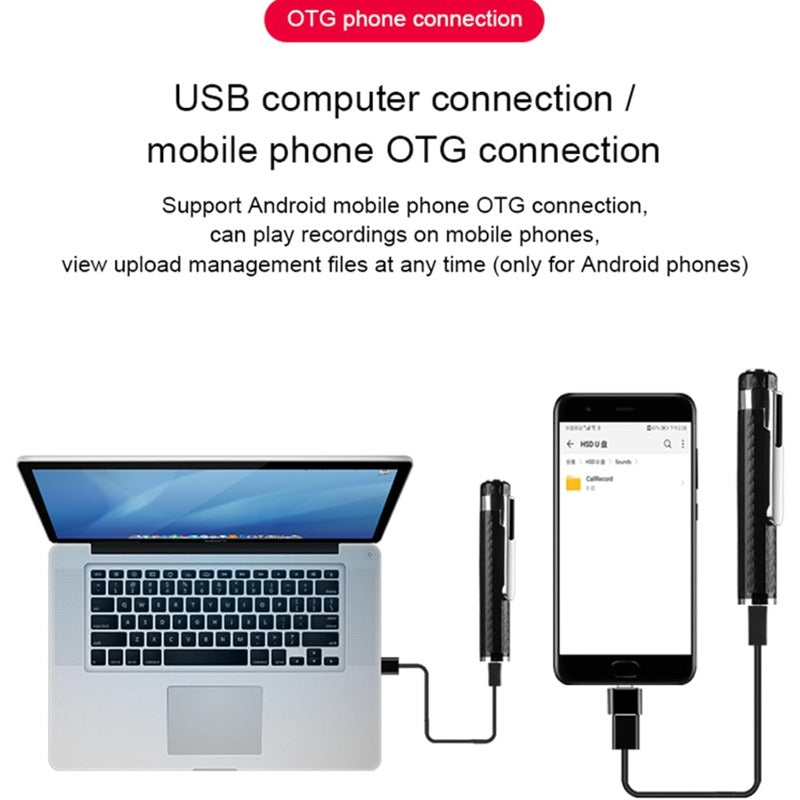 VoiceScript Portable Voice Recorder Pen