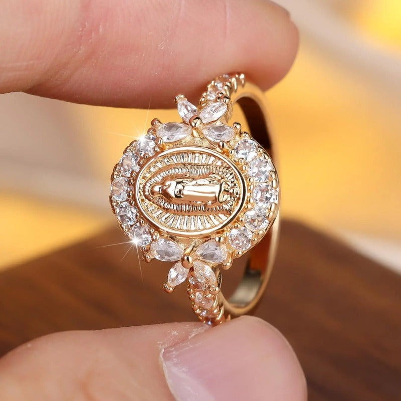 Radiant Virgin Mary Ring