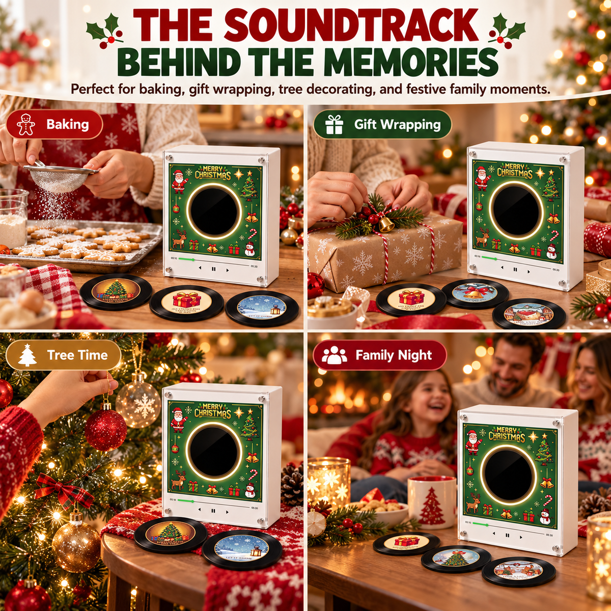 Christmas Vinyl Music Frame