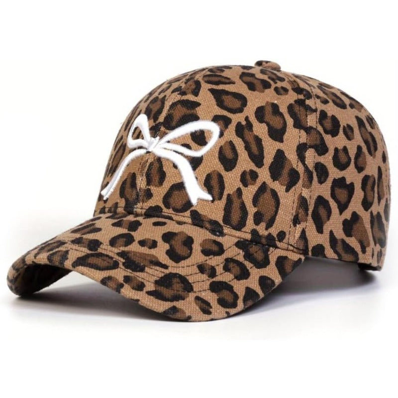 Trendy Leopard Bow Cap
