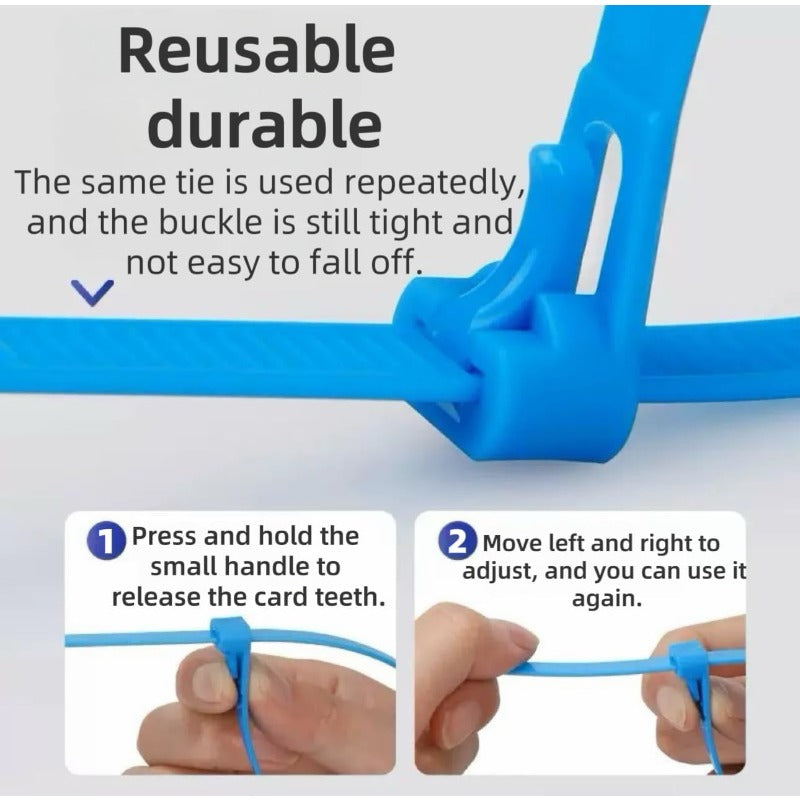 Reusable Heavy Duty Zip Ties