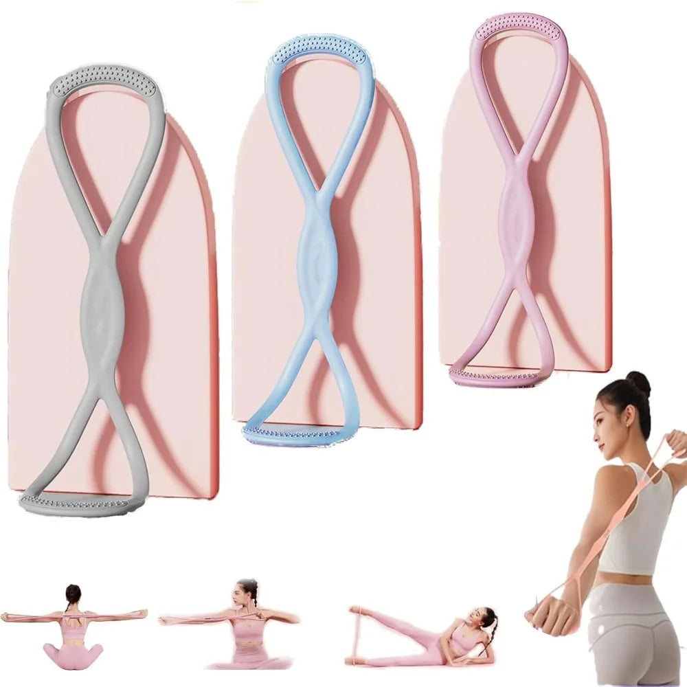 Figure-8 Resistance Band — Heavy Duty, Flexible, Portable, Fitness, Workout, Exercise