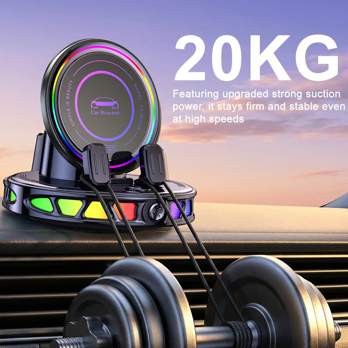 Wireless Charging Car Mount — Fast Charging, Automatic Clamping, Vent Mount, Dashboard Mount, Rotating, Universal