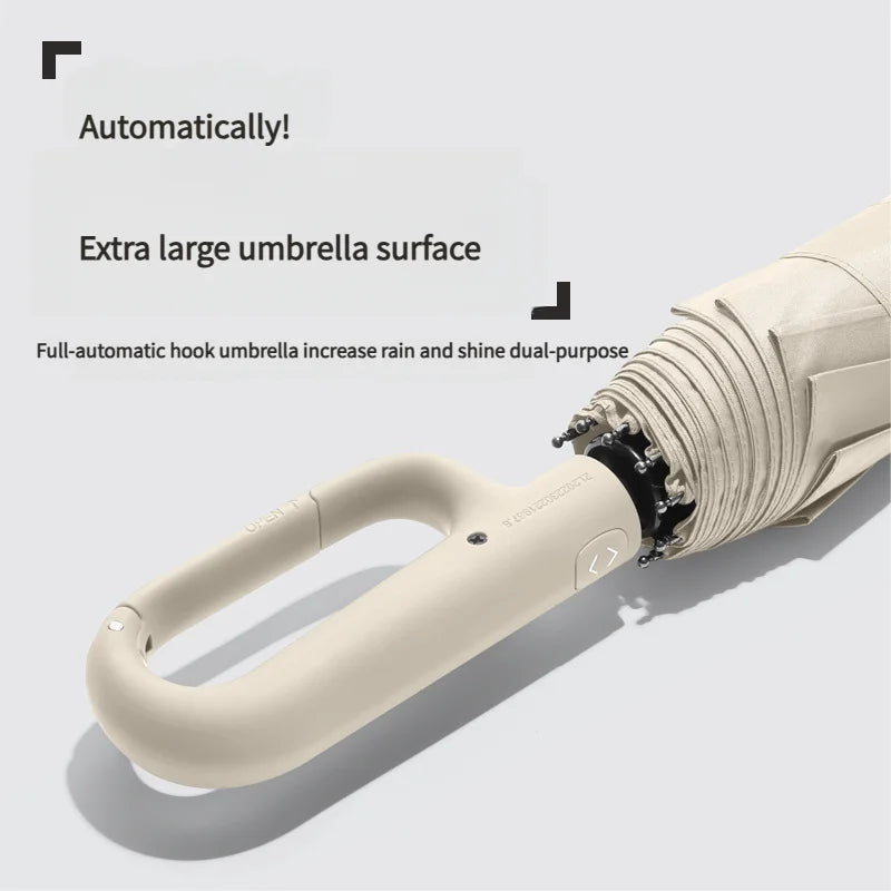 Automatic Folding Umbrella — Compact and Windproof, Portable, Travel-Friendly, Quick-Dry, Ergonomic Handle