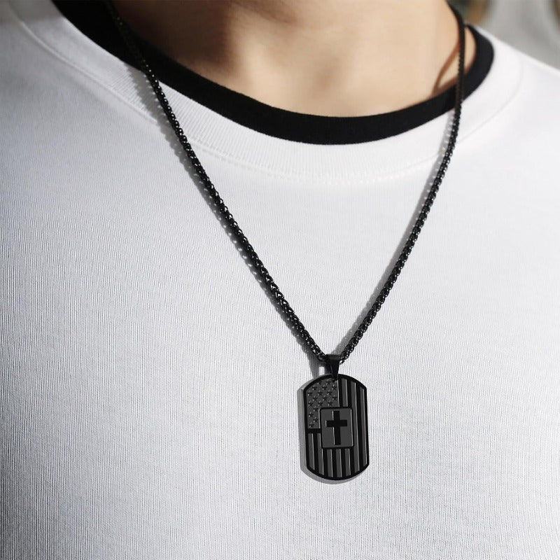 Be Strong Courageous Necklace