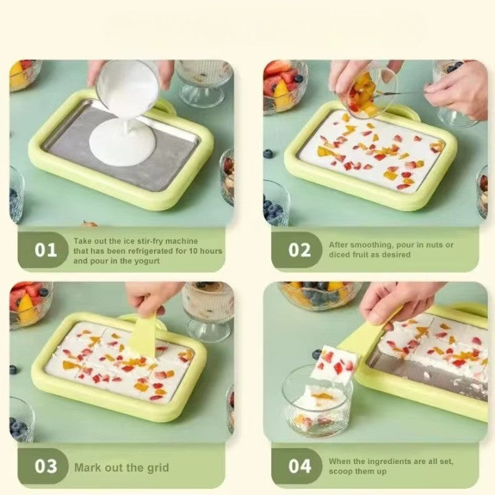 Instant Frozen Ice Cream Dessert Maker Tray