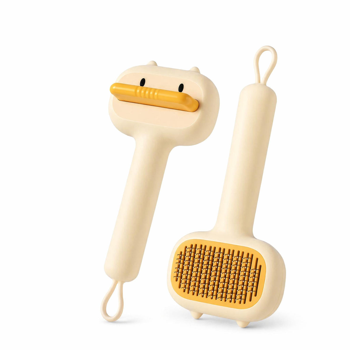 Maetiva Duck Brush — Self-Cleaning Slicker for Cats & Dogs