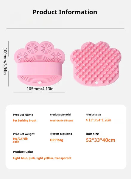 Maetiva Bath Brush — Soothing Rubber Shampoo Scrubber
