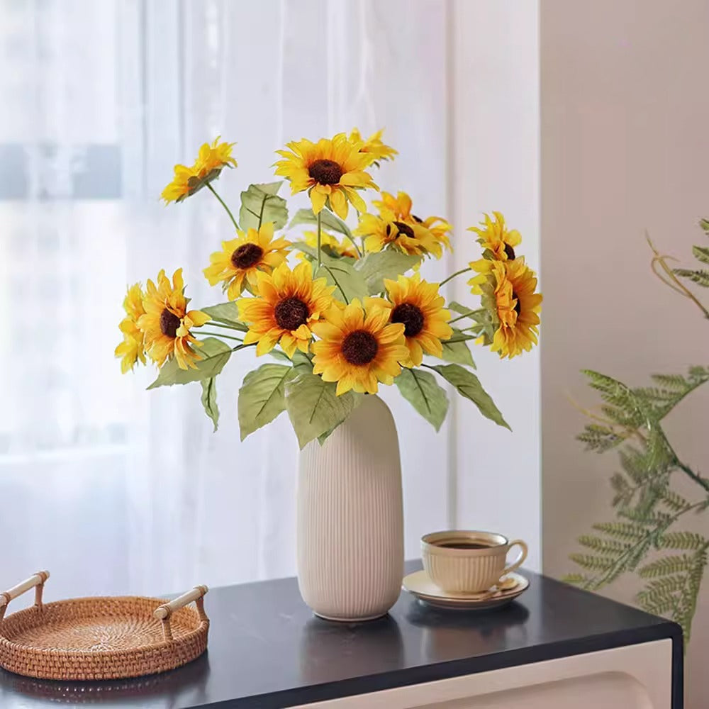 Sunny Meadow Cluster Faux Floral Arrangement