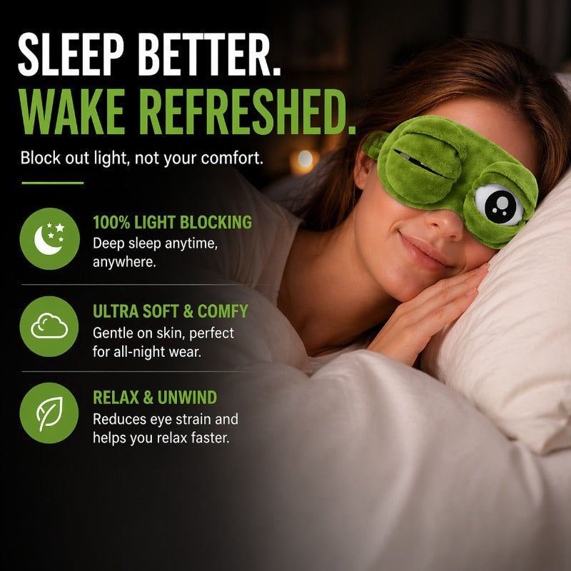 3D FROGGYSNAP - PLUSH SLEEP MASK