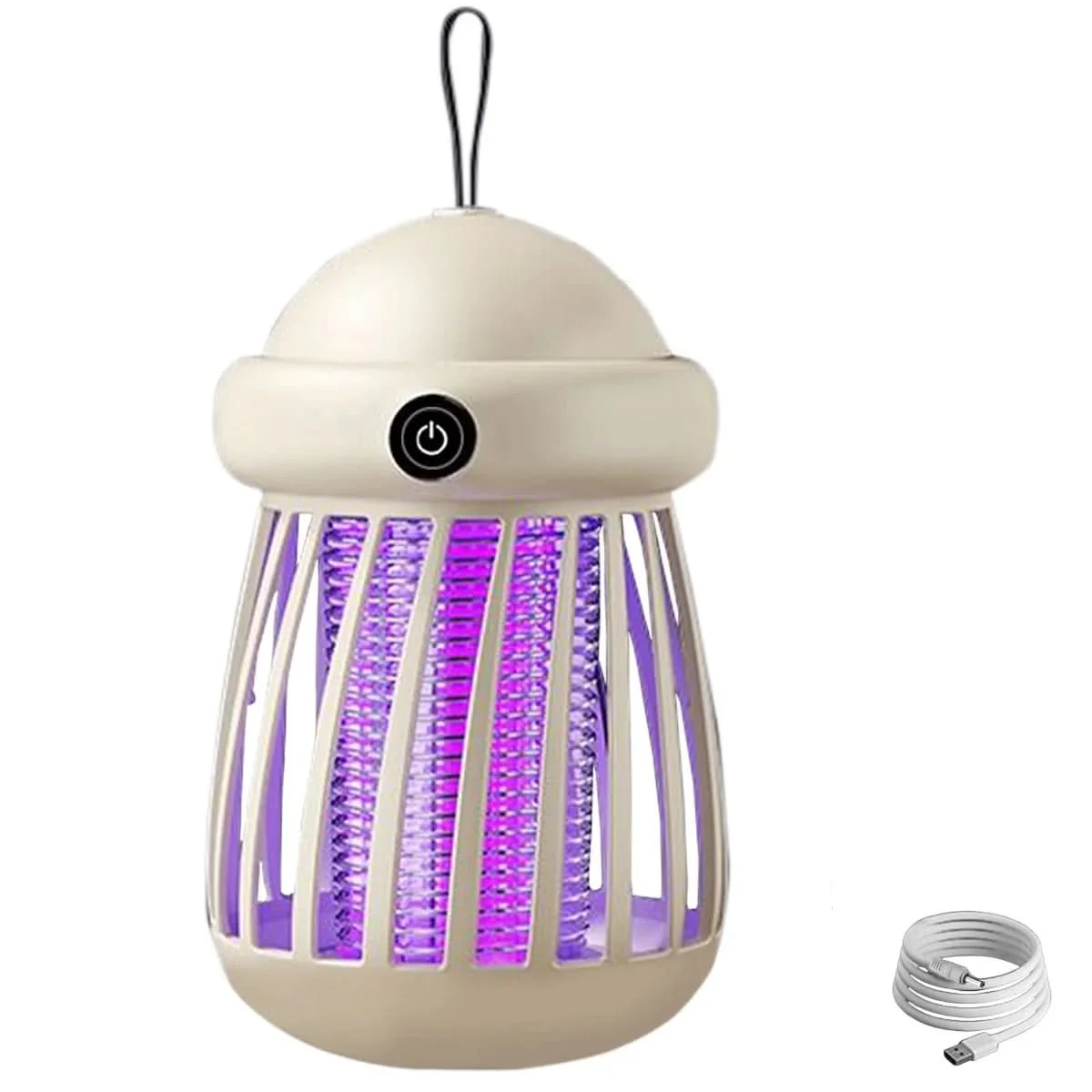 Portable Mosquito Zapper Lamp USB Rechargeable UV Light for Indoor Outdoor Use