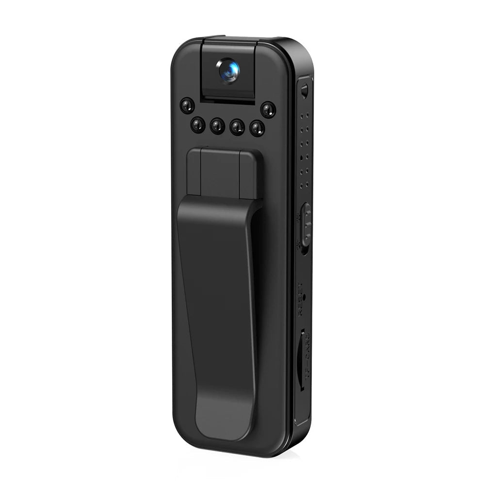 HD 1080P Rechargeable Mini Body Camera with Night Vision & 180° Rotating Lens