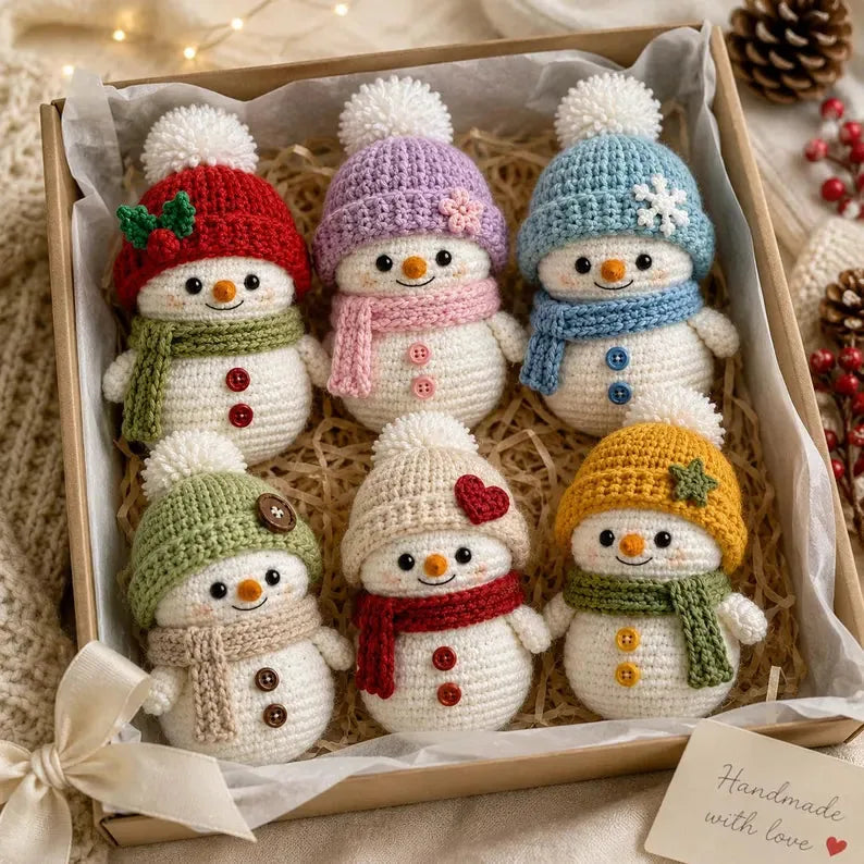 DIY Crochet Snowman Amigurumi Kit