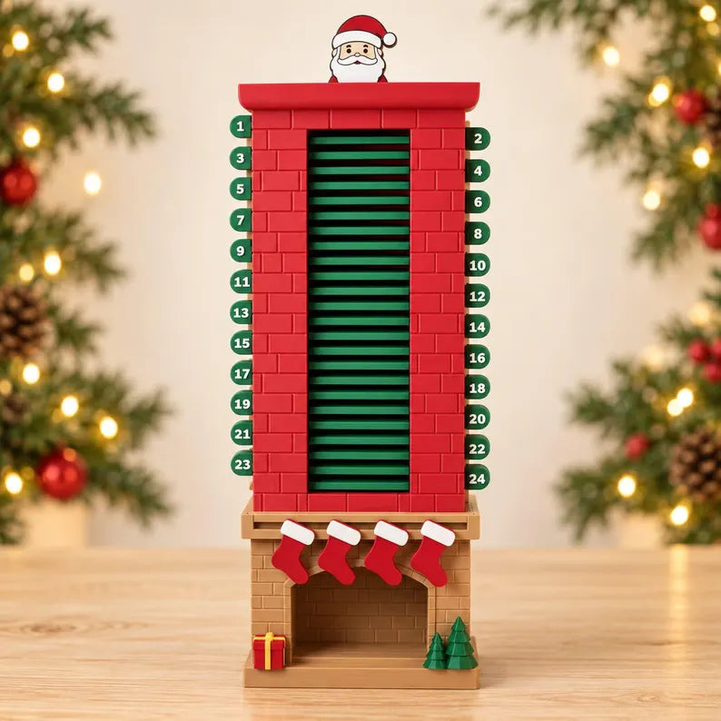 3D Printed Santa Chimney Advent Calendar – A Magical Christmas Countdown