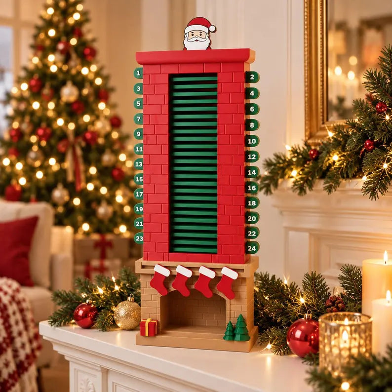 3D Printed Santa Chimney Advent Calendar – A Magical Christmas Countdown