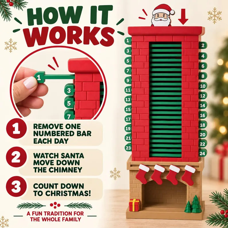 3D Printed Santa Chimney Advent Calendar – A Magical Christmas Countdown