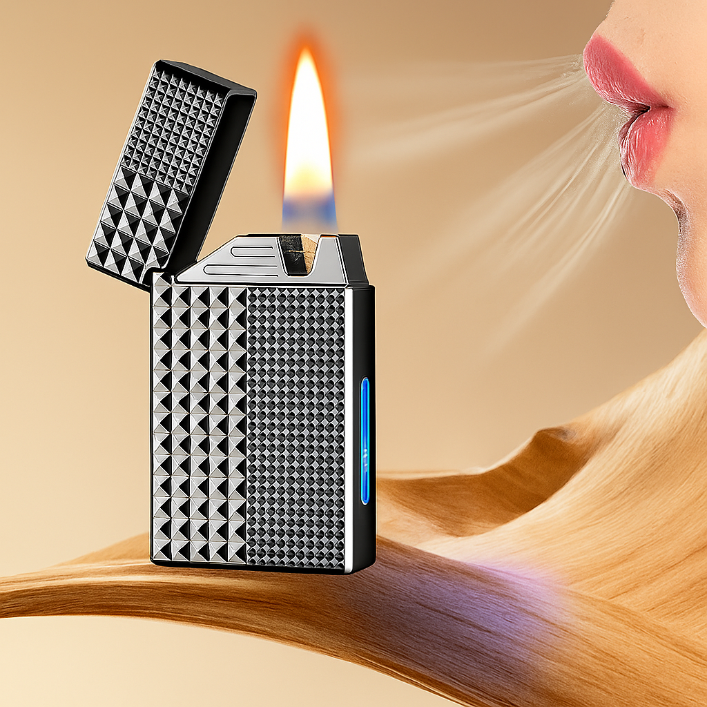 Smart Voice Command Hybrid Flame Metal Lighter