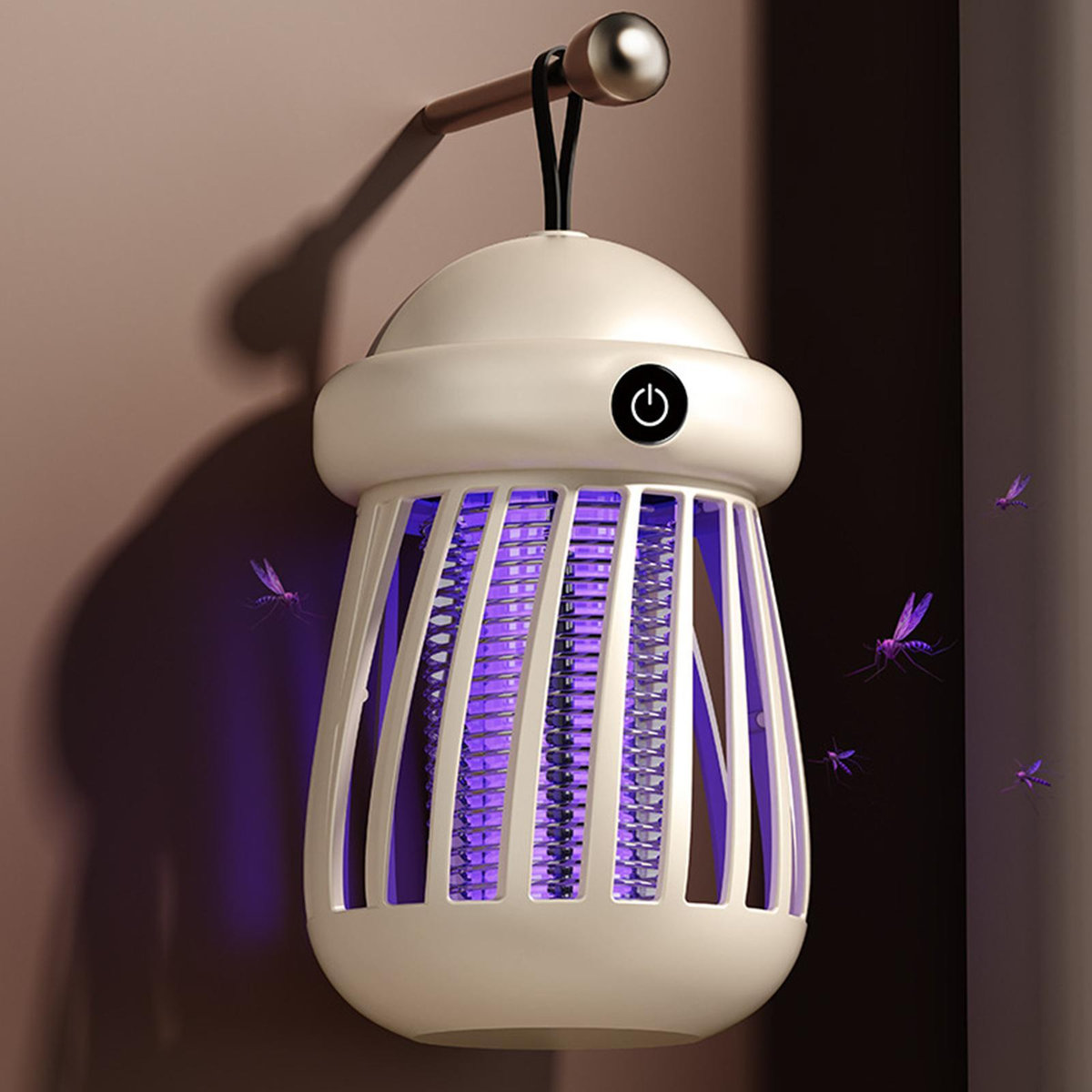 Portable Mosquito Zapper Lamp USB Rechargeable UV Light for Indoor Outdoor Use