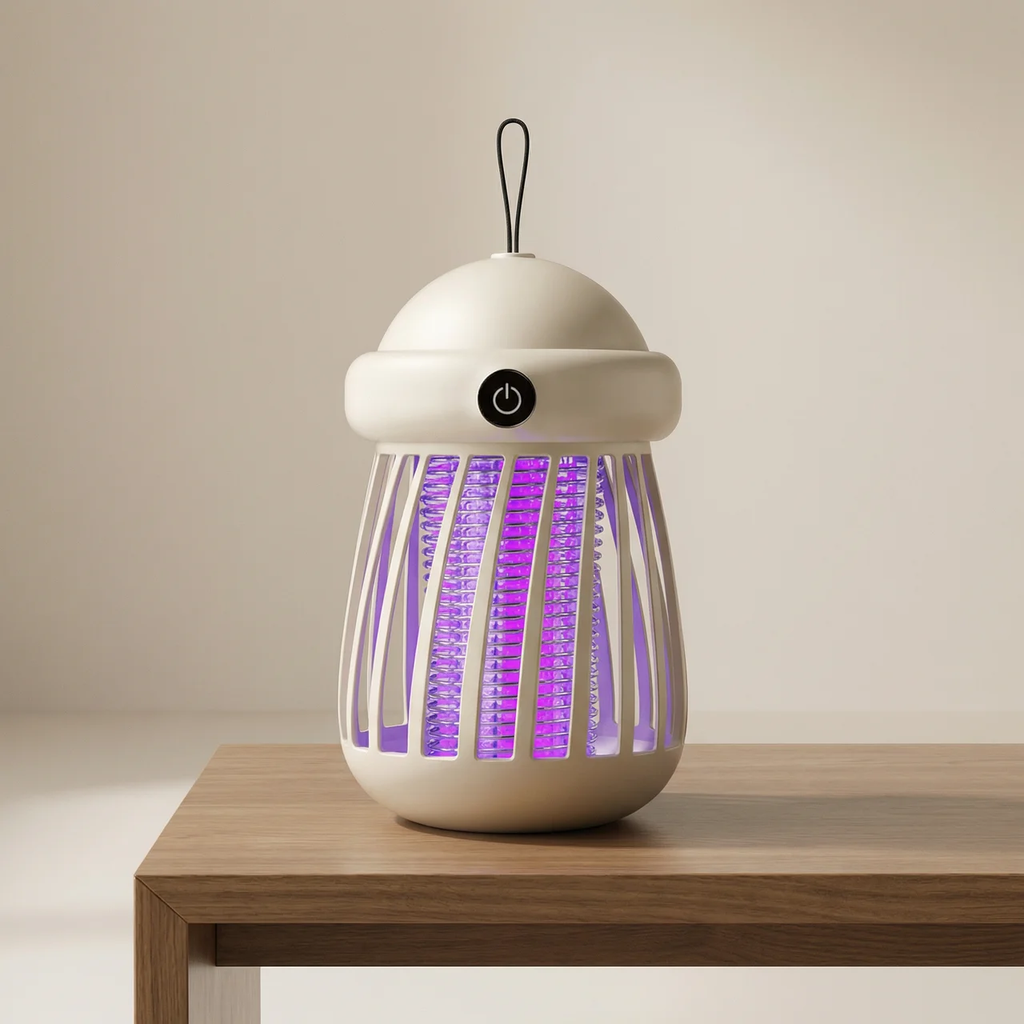 Portable Mosquito Zapper Lamp USB Rechargeable UV Light for Indoor Outdoor Use