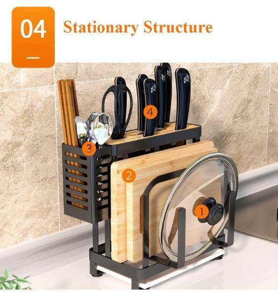 Stainless Steel Kitchen Utensils Organizer Drying Rack