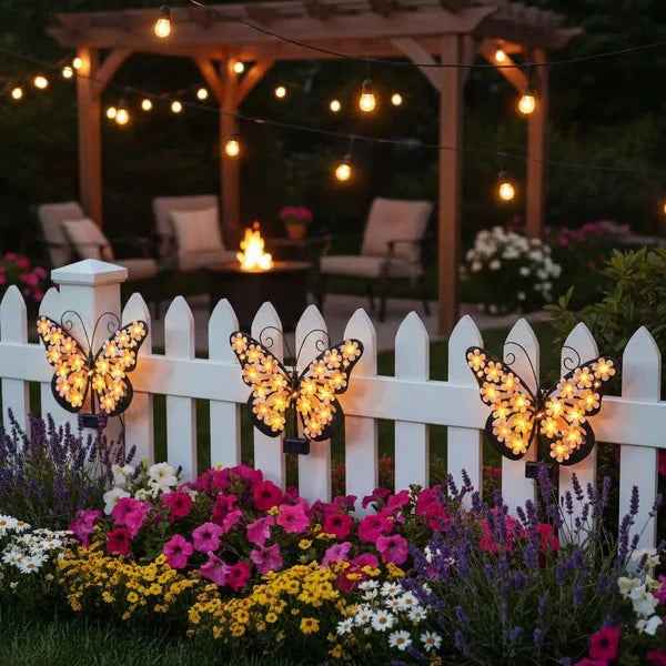 Solar Butterfly Light Elegant Glow for Your Outdoor Space