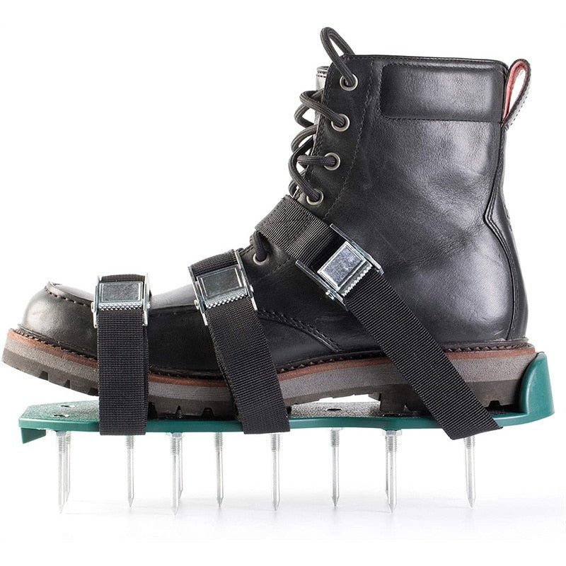 Lawn Aerator Shoes with Adjustable Straps for Grass Care