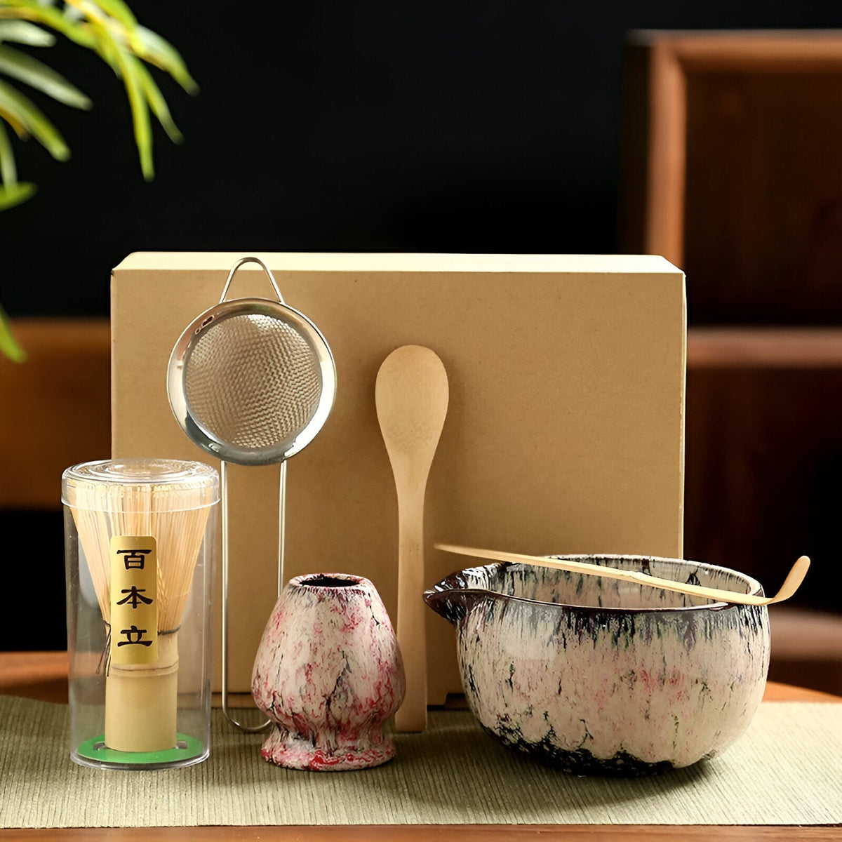 Maetiva | Traditional Matcha Tea Set – 6-Piece Authentic Japanese Matcha Kit – Premium Bamboo & Ceramic